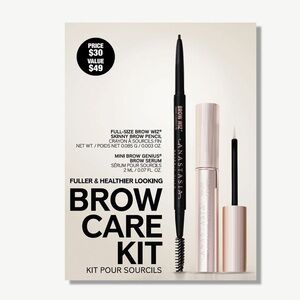 Anastasia Beverly Hills Dark Brown Brow Kit- full size Brow Wiz, mini brow serum
